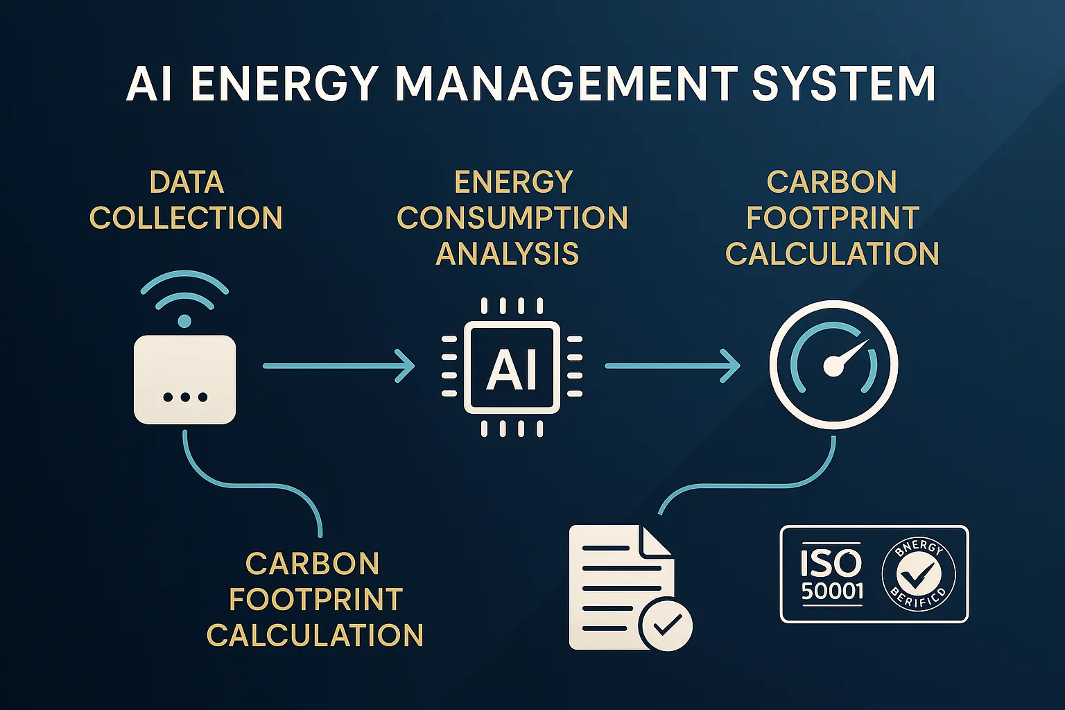 Behind the scenes: How our AI EMS reliably automates energy data processing and ESG compliance reporting, backed by industry certifications.