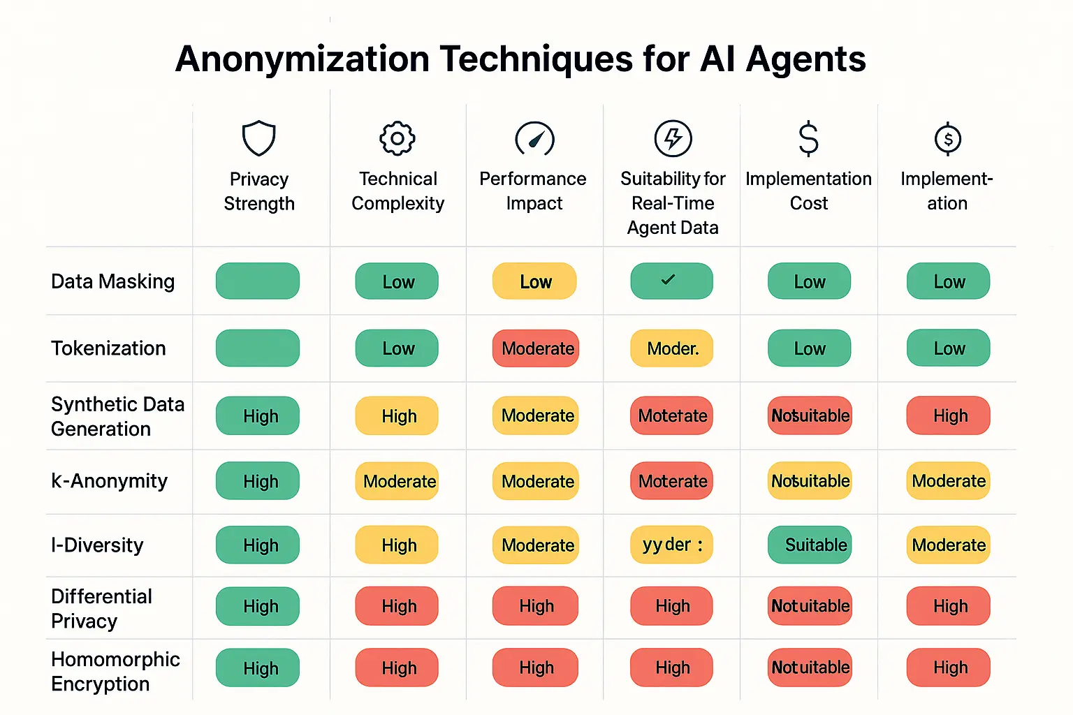 A stepwise visual guide illustrating key components of responsible AI governance for AI agents, building trust in the brand’s expertise and promoting confidence in ethical AI deployment.