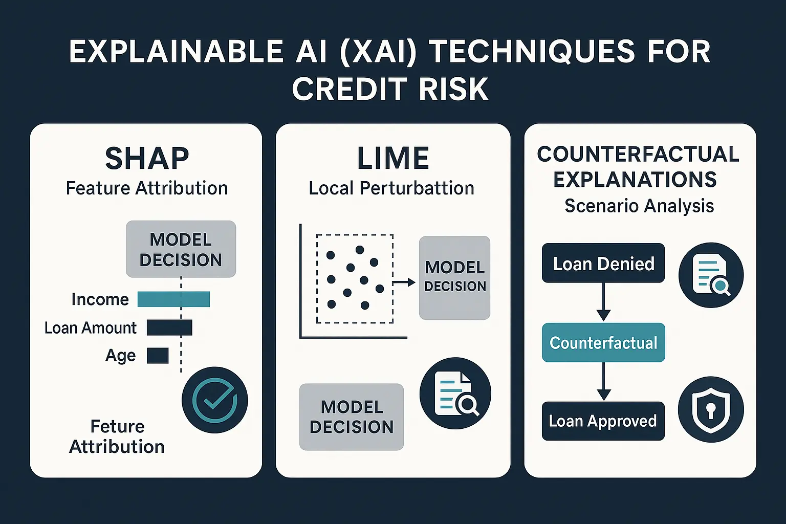 Understanding XAI enhances trust and regulatory compliance by explaining how AI decisions impact credit risk evaluation.