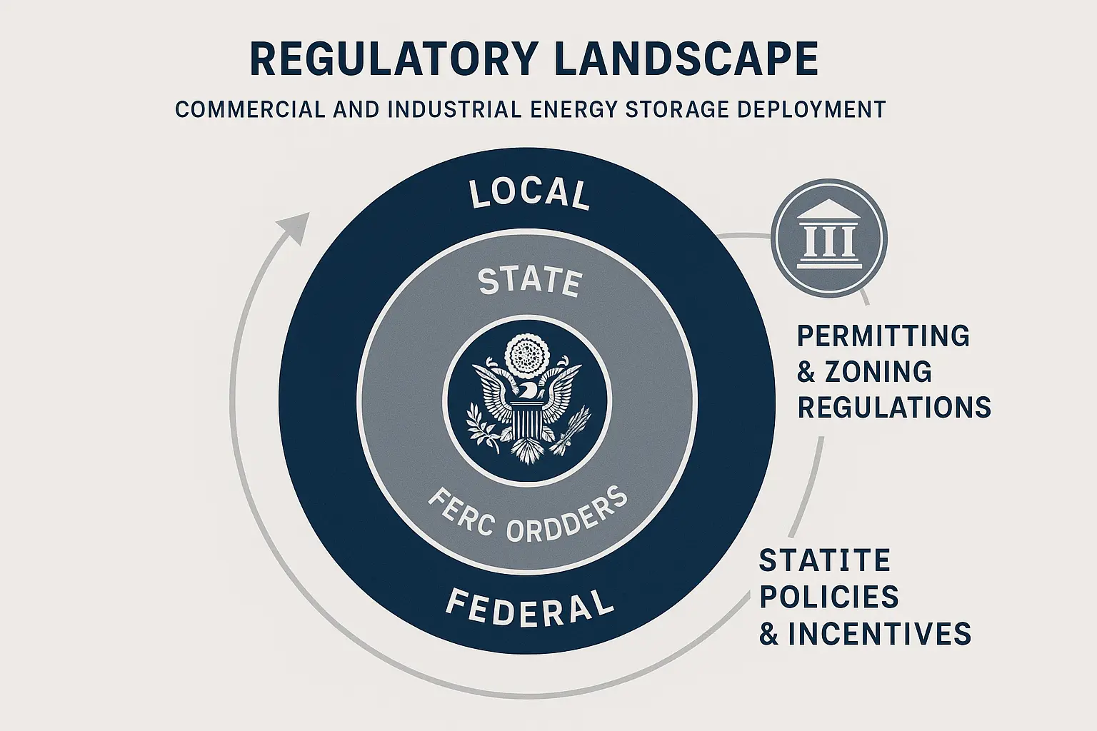 Visual comparison of state policies and incentives enables quick evaluation of regulatory environments and financial opportunities for C&I energy storage deployment.