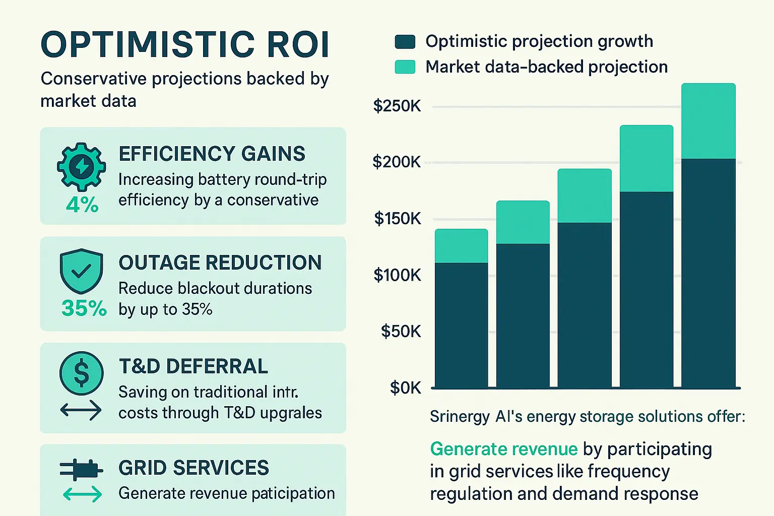 Visualizing how Srinergy AI overcomes complex technical and regulatory challenges to deliver reliable, secure energy storage integration.