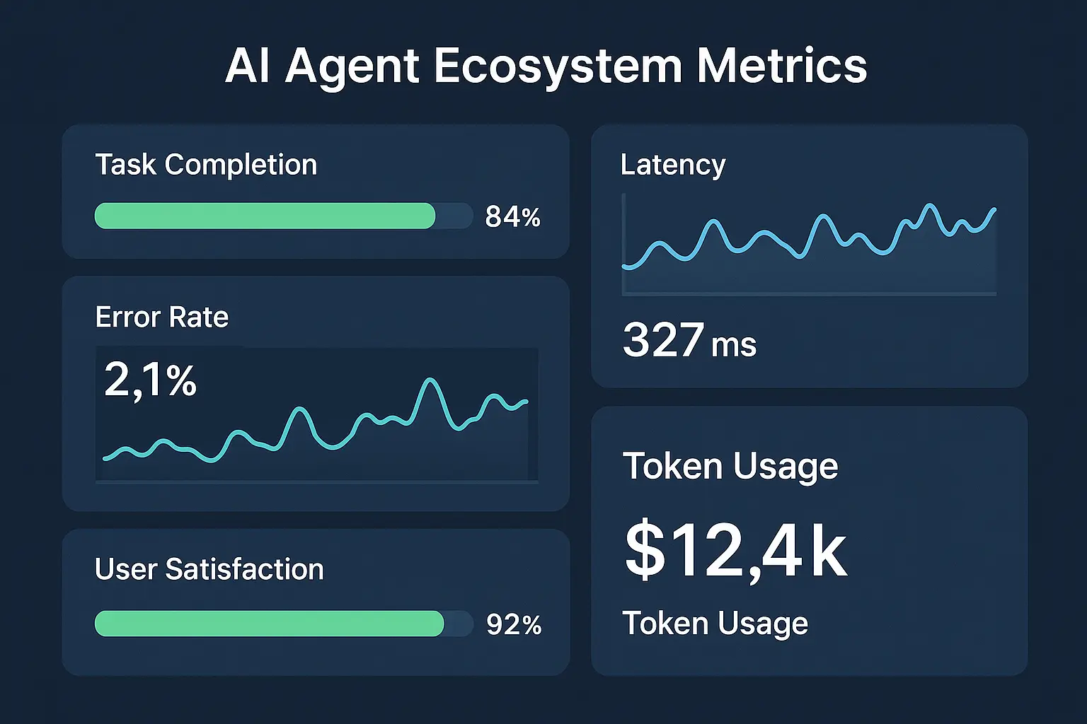 A clear performance dashboard to empower teams with actionable insights into AI agent effectiveness and operational efficiency, driving confident continuous improvement decisions.