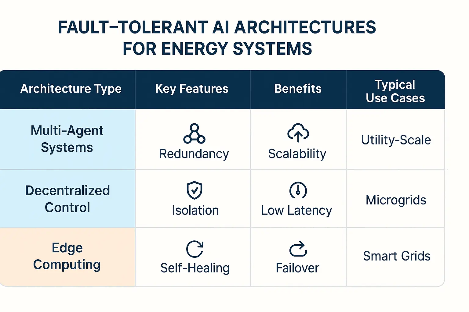 A diagram showing the interconnected principles of resilience engineering: anticipation, absorption, adaptation, and restoration, forming a cohesive strategy for fault-tolerant AI energy systems.