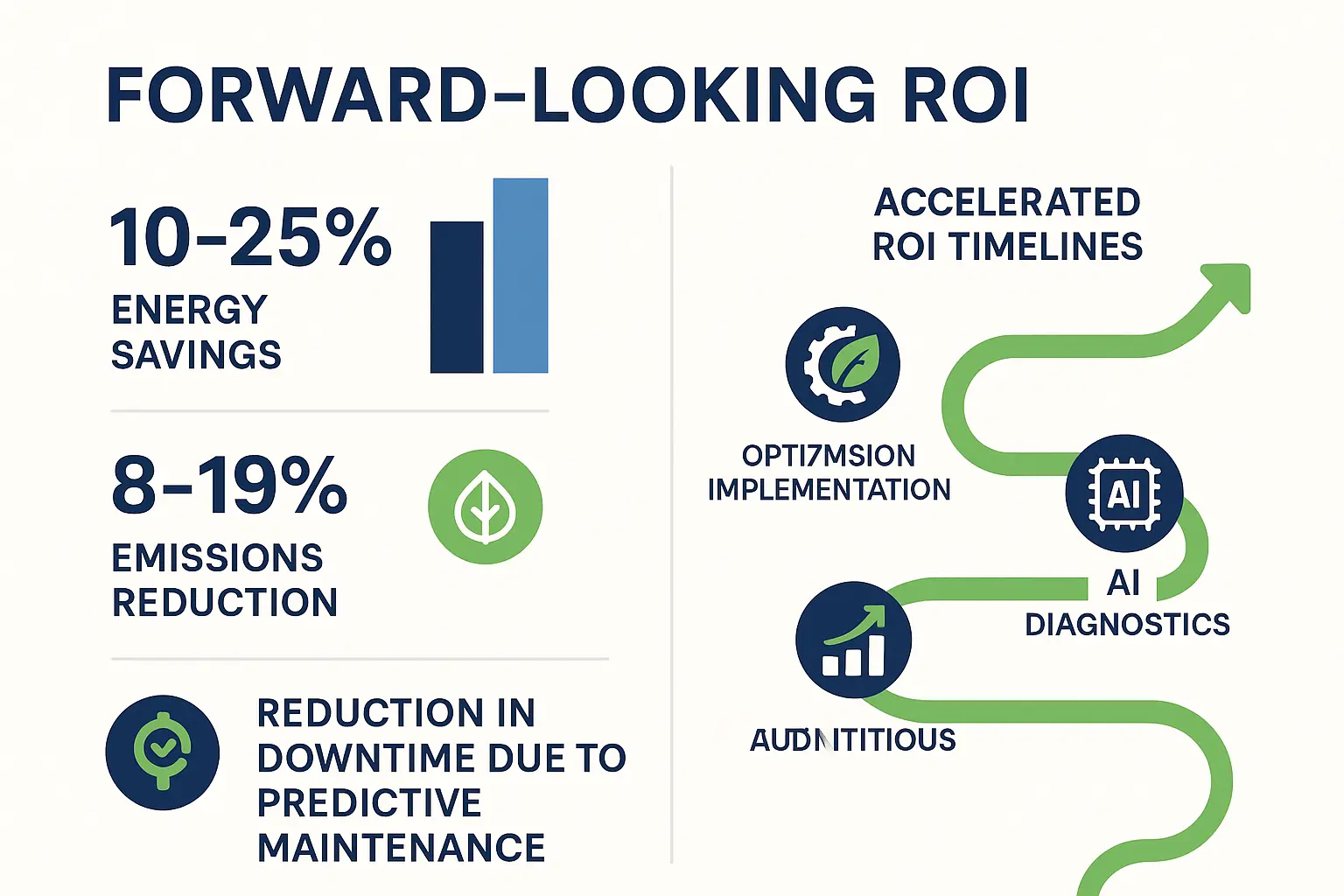 Quantified returns and operational benefits of AI-driven commercial energy audits, providing a clear decision-making roadmap that eases purchase anxiety and supports investment justification.