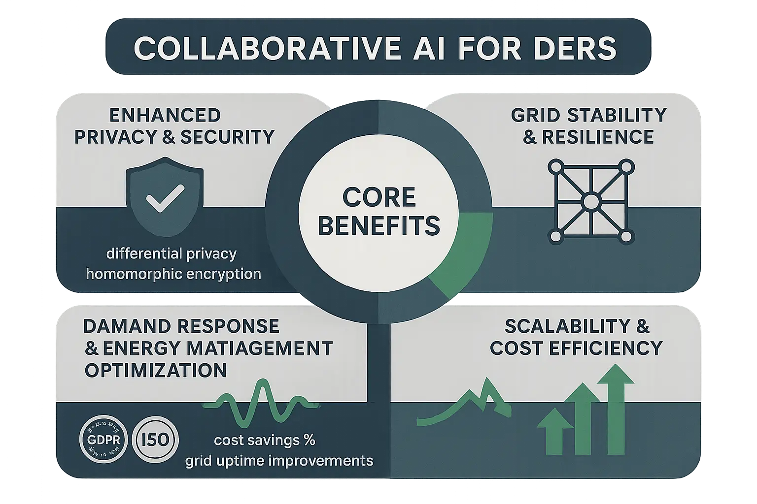 Collaborative AI delivers secure, scalable optimization for DERs, driving improved grid stability and operational efficiencies critical for future-proof energy management.