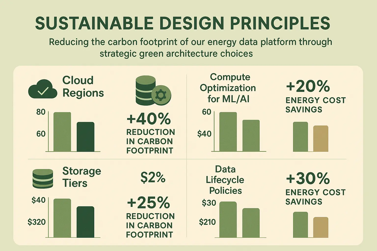 Illustrating the ROI of green energy data platform designs highlights tangible operational savings and environmental benefits, facilitating informed, sustainable investment decisions